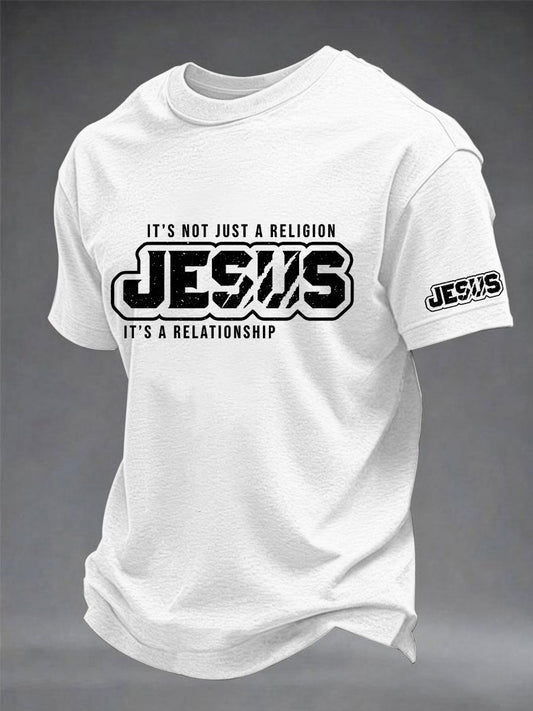 Men's It’s Not Just A Religion It's A Relationship Print Tee