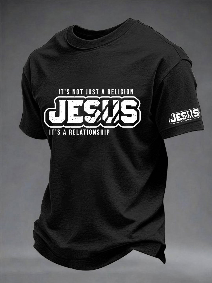 Men's It’s Not Just A Religion It's A Relationship Print Tee