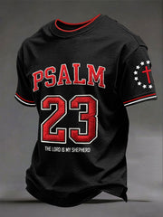 Men's Psalm 23 Bible verse T-shirts