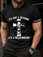 Men's It’s Not A Religion It's A Relationship Print Tee