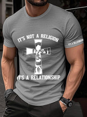 Men's It’s Not A Religion It's A Relationship Print Tee