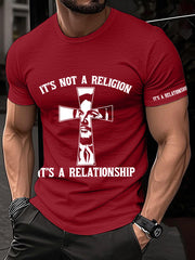 Men's It’s Not A Religion It's A Relationship Print Tee