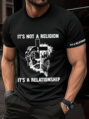 Men's It’s Not A Religion It's A Relationship Print Tee