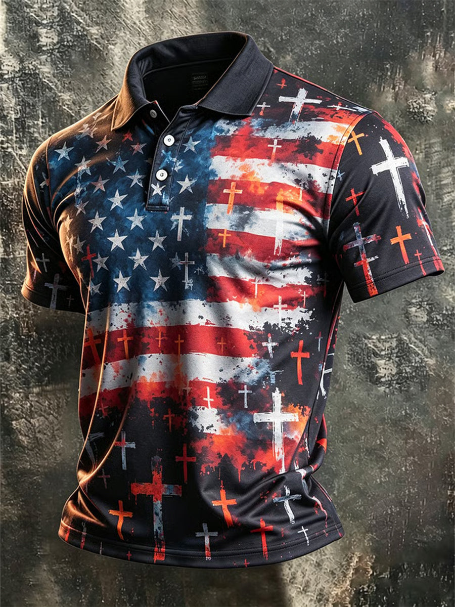 Men's Faith Print Casual Top