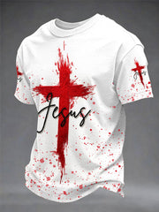 Men's Faith Printed Casual T-shirt