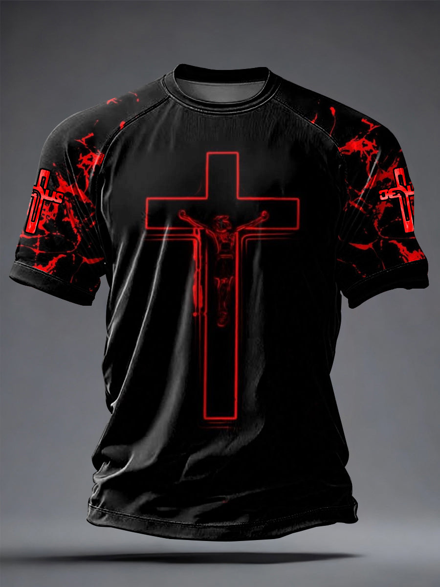 Men's Faith Printed Casual short sleeves t-shirt