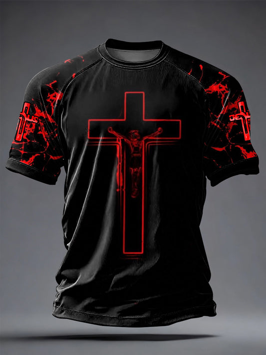 Men's Faith Printed Casual short sleeves t-shirt