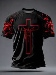 Men's Faith Printed Casual short sleeves t-shirt