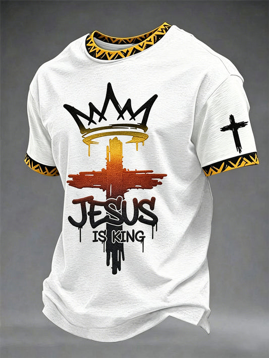 Men's Jesus Is King Print Tee