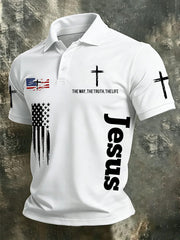 Men's Faith Print Casual Top