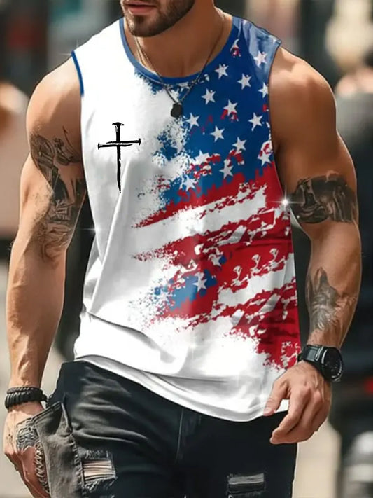 Men's Faith Print vests