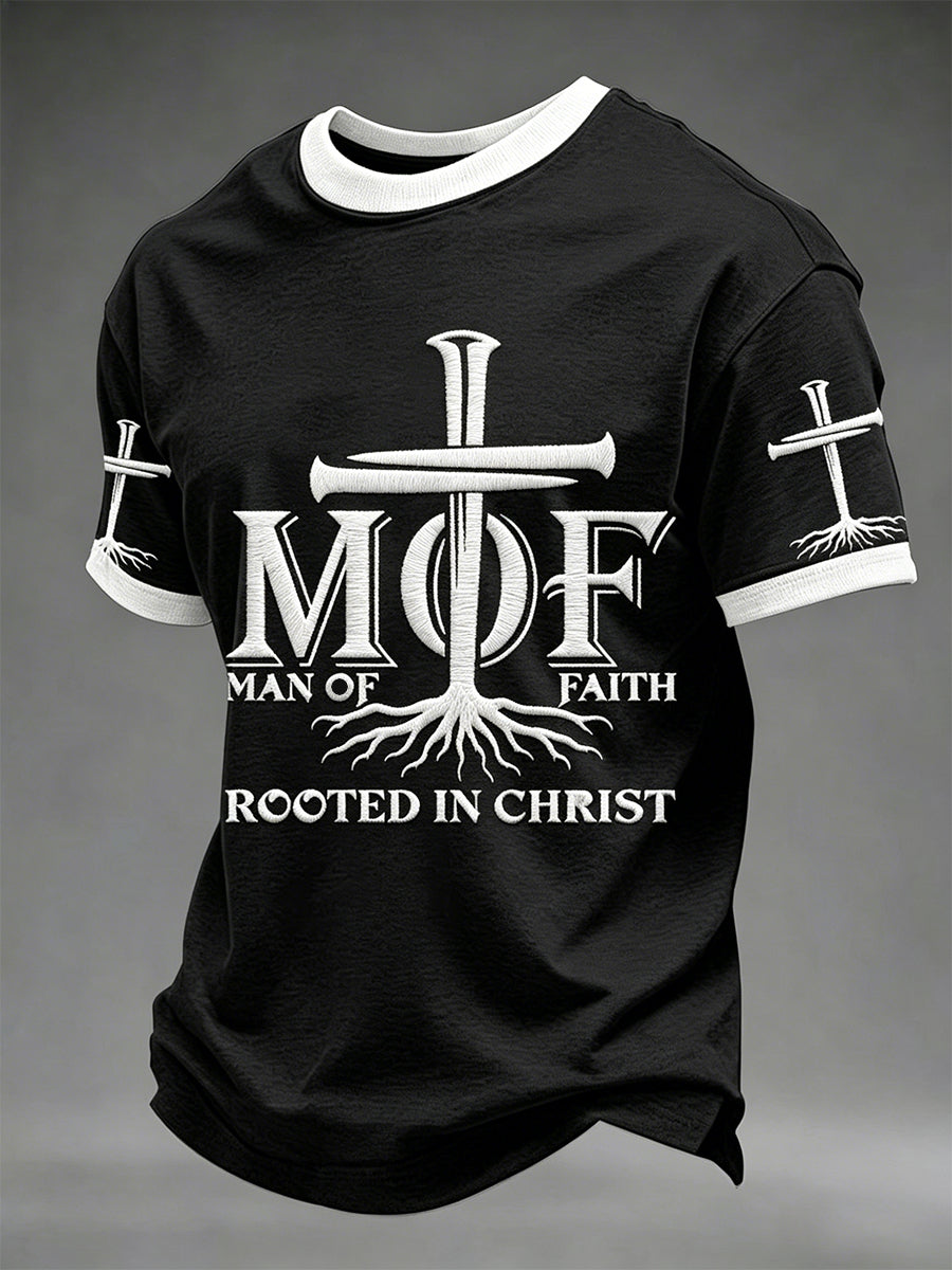 Men's Christian Cross Print Tee