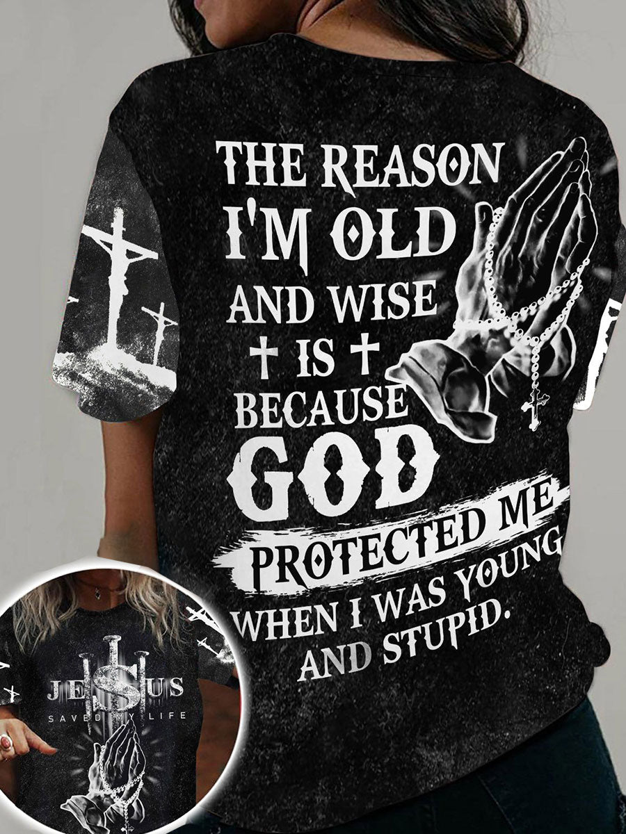 Women's Faith Print Casual T-Shirt