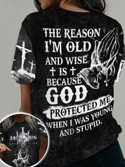 Women's Faith Print Casual T-Shirt