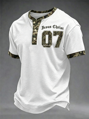 Men's Jesus Christ 07 Camouflage Short Sleeve T-shirt