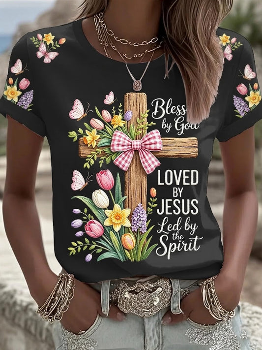 Women's Christian Print Tee