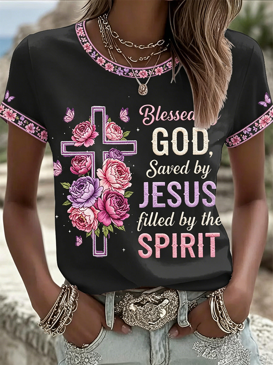Women's Christian Print Tee