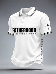 Men's Fatherhood Is Kingdom Work Polo Shirt