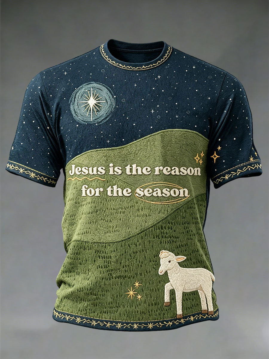 Men's Faith Print Casual T-Shirt