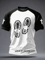 Men's Faith Printed Casual short sleeves t-shirt