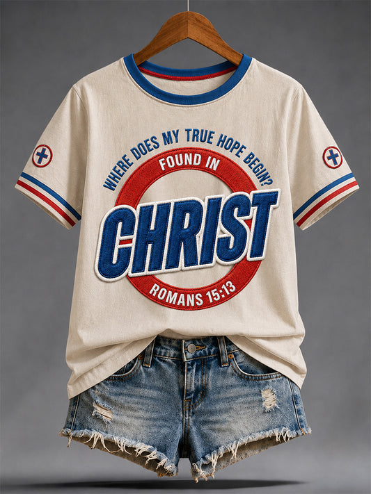 Women's  Funny Christian Jesus Print Casual Tee