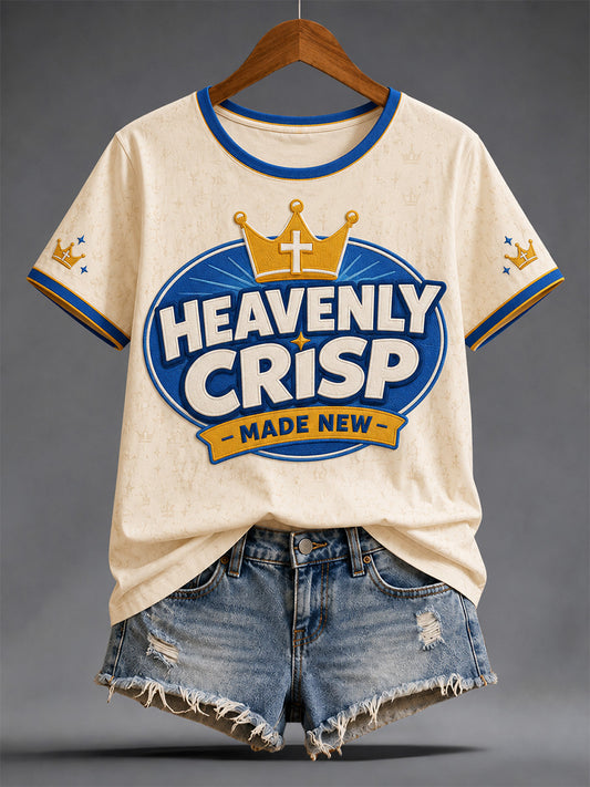 Women's  Funny Christian Jesus Print Casual Tee
