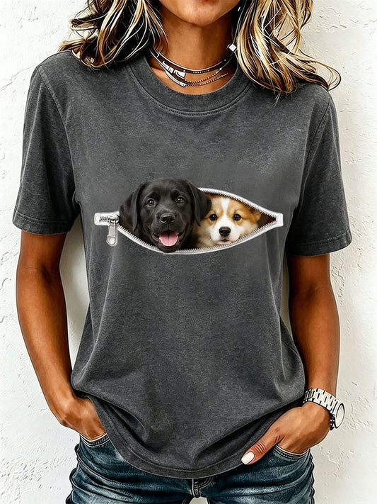 Women's Lovely Labrador and Corgi T-Shirt