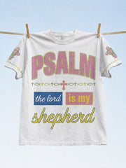 Men's Psalm The Lord Is My Shepherd Short Sleeves T-shirt