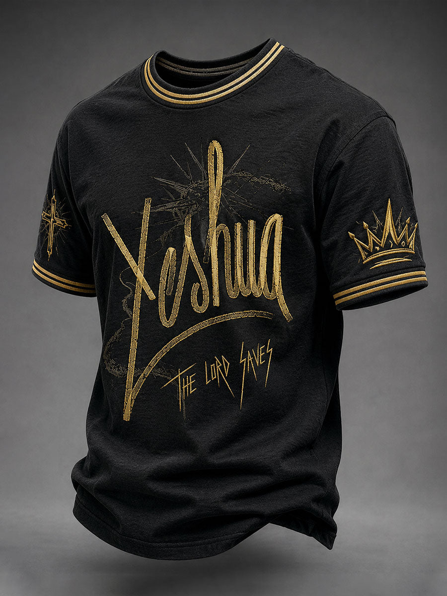 Men's Yeshua The Lord Saves Short Sleeves T-shirt