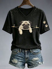 Women's Lovely Pug T-Shirt
