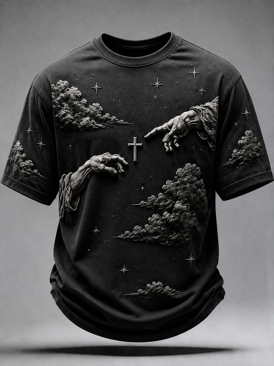 Men's Faith Print Casual Unisex T-shirt