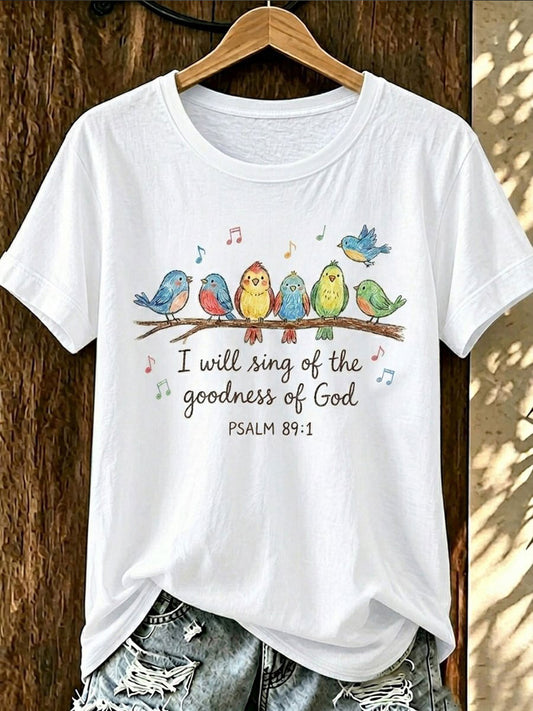 Women's I Will Sing Of The Goodness Of God Short-sleeved T-shirt