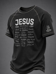 Men's Faith Printed Casual short sleeves t-shirt