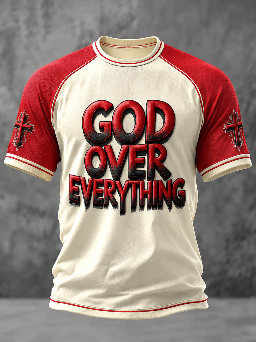 Men's Faith Printed Casual short sleeves t-shirt
