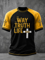 Men's Faith Printed Casual short sleeves t-shirt