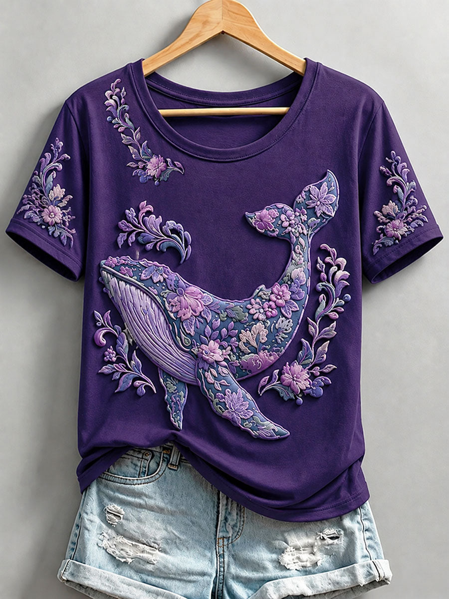Women's Alzheimer's Theme Printed T-shirt