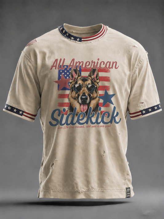 Men's Dog Short Sleeves T-shirt