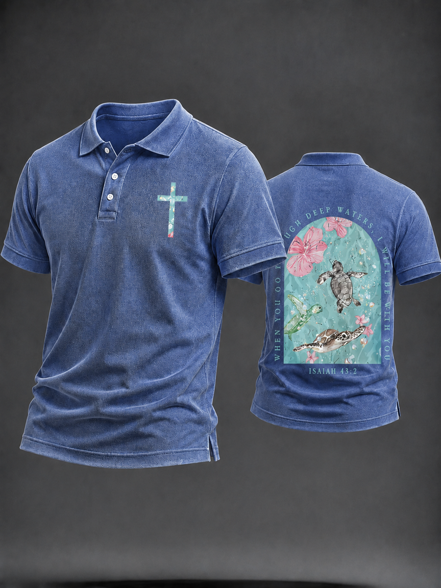 Men's faith polo shirt