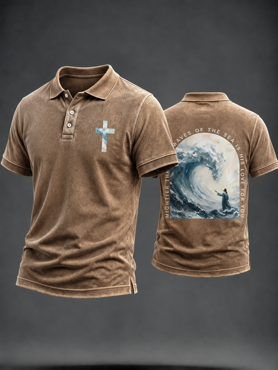 Men's faith polo shirt