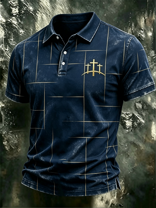 Men's faith polo shirt