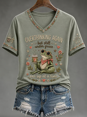 Women's Casual Faith-Inspired Graphic short-sleeved T-shirt