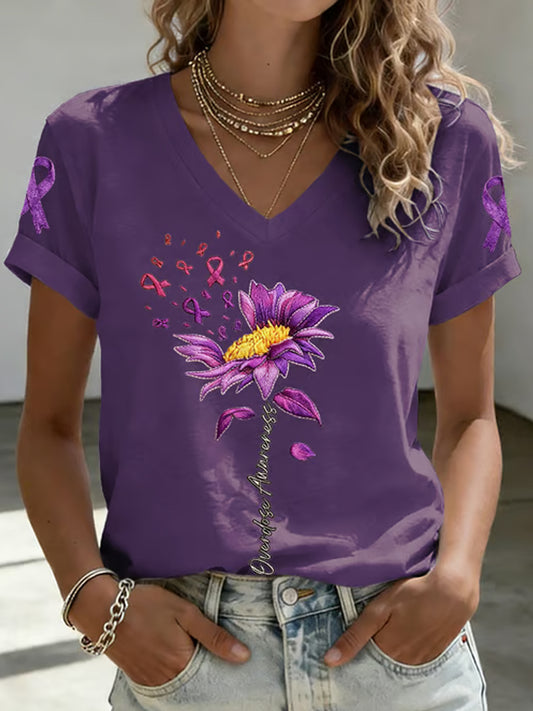 Women's Overdose Awareness  Short Sleeve T-shirt