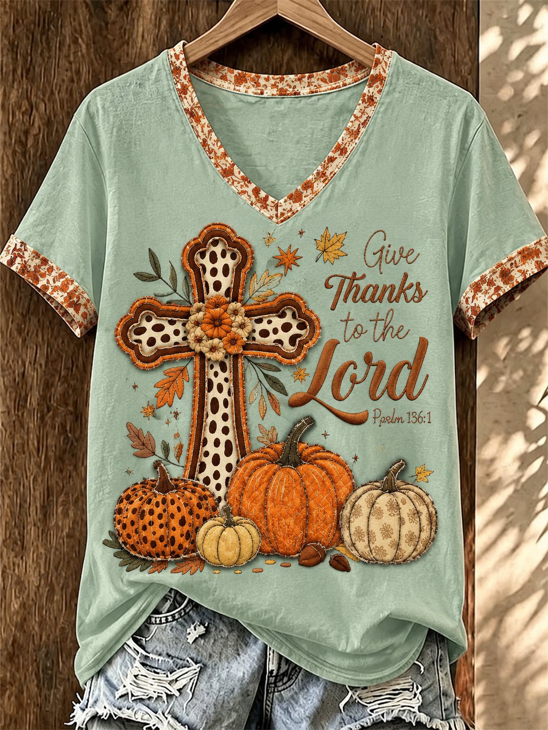 Women's Autumn Faith Short-sleeved T-shirt
