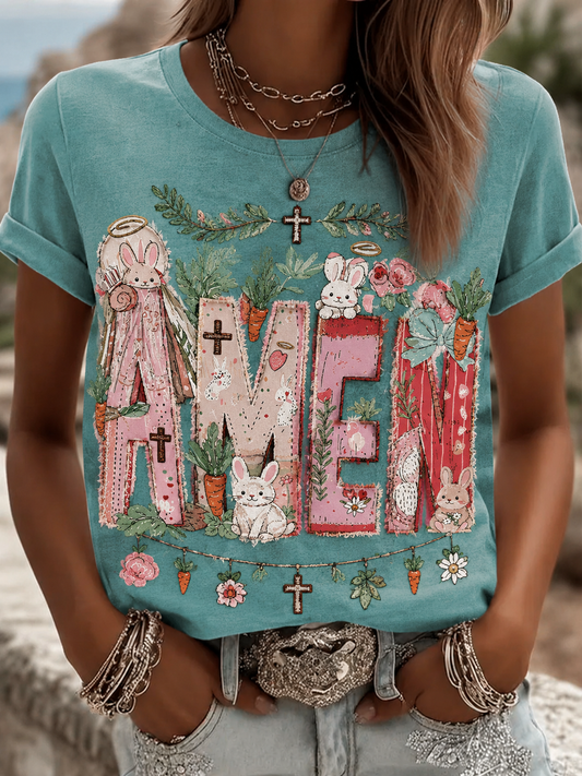 Women's Amen Short-sleeved T-shirt