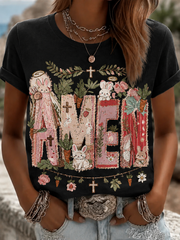 Women's Amen Short-sleeved T-shirt