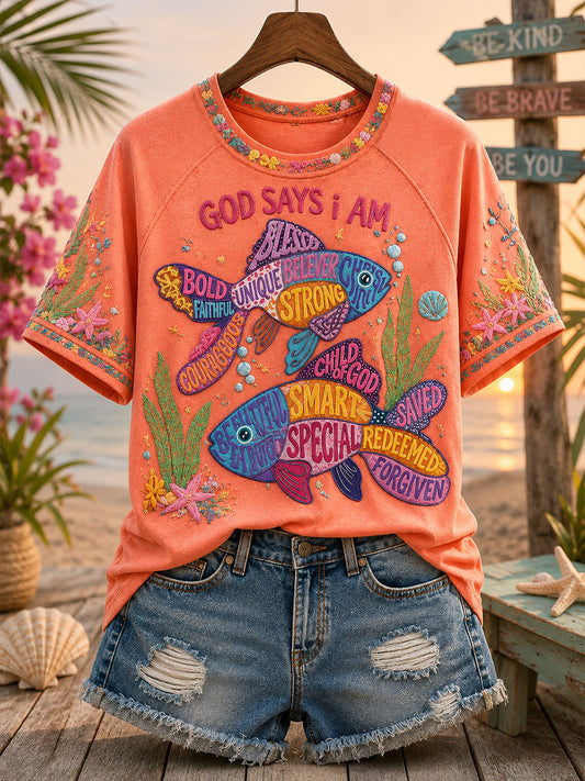 Women's "God says I am" Faith T-shirts