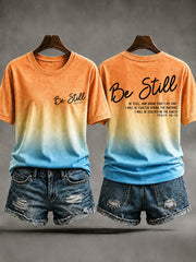 Women’s 'Be Still And Know' Printed Casual T-Shirt
