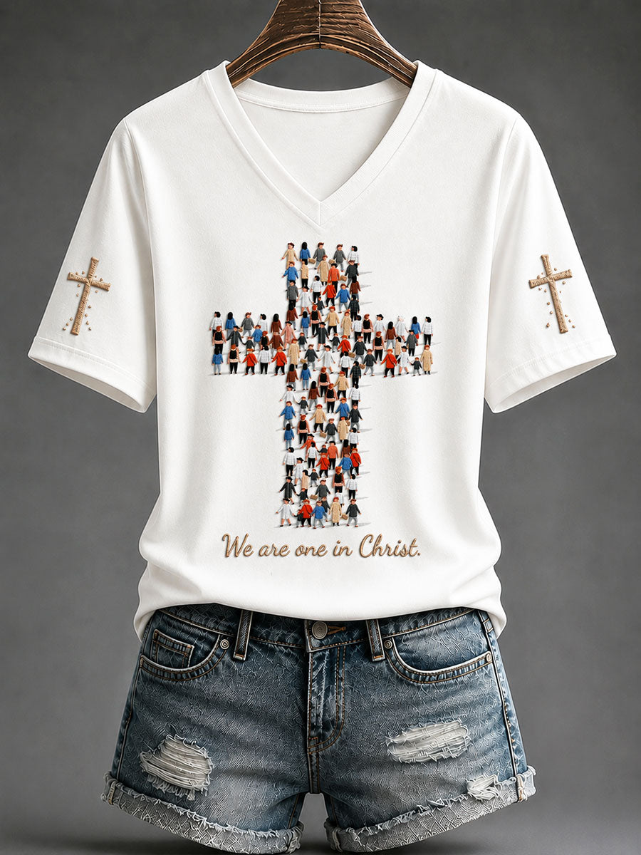 Women's "We Are One In Christ" Christian Casual T-shirt