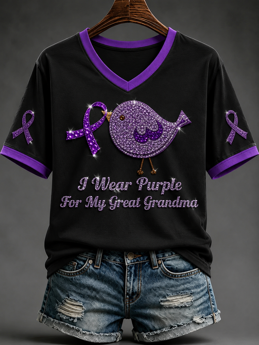 Women's Alzheimer's Disease Short-sleeved T-shirt