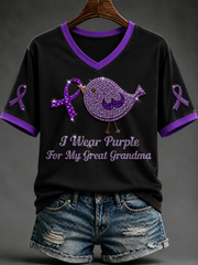 Women's Alzheimer's Disease Short-sleeved T-shirt